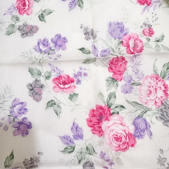 YSL Yves Saint Laurent Floral Handkerchief Scarf - Picture 3 of 5